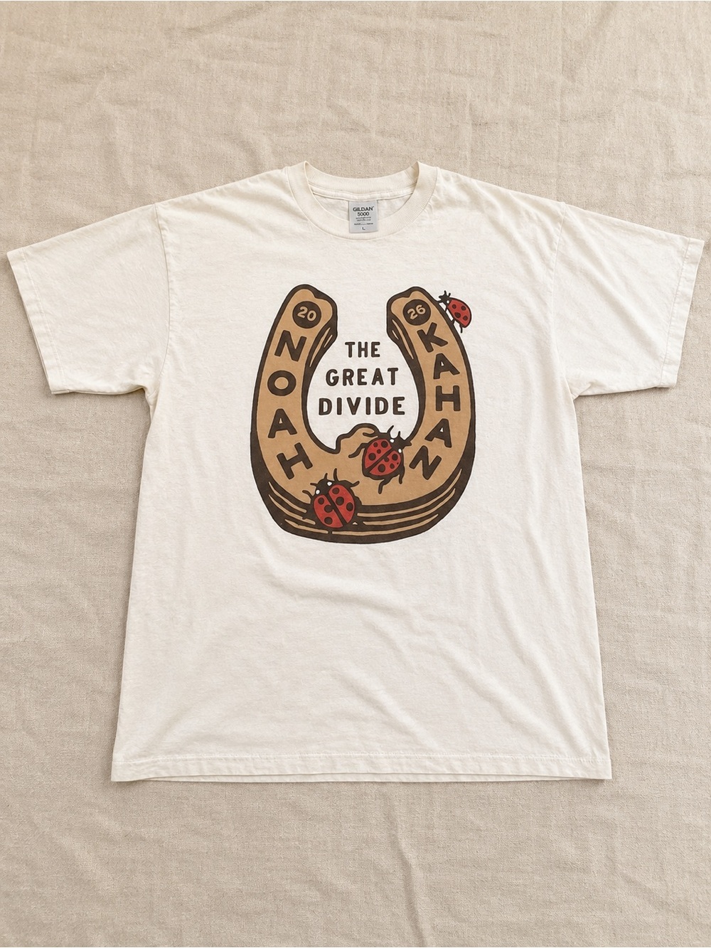 White 'The Great Divide' Horseshoe Graphic T-shirt
